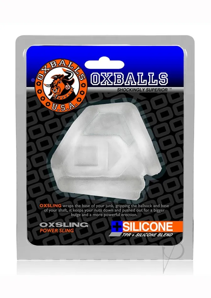 Oxballs Oxballs Oxsling Silicone Blend Power Sling Frost Male Sex Toys
