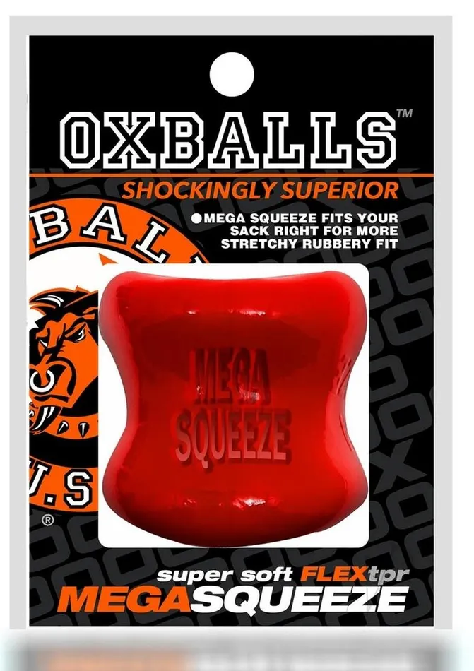 Oxballs Vibrators Oxballs Mega Squeeze Ergofit Ballstretcher Red