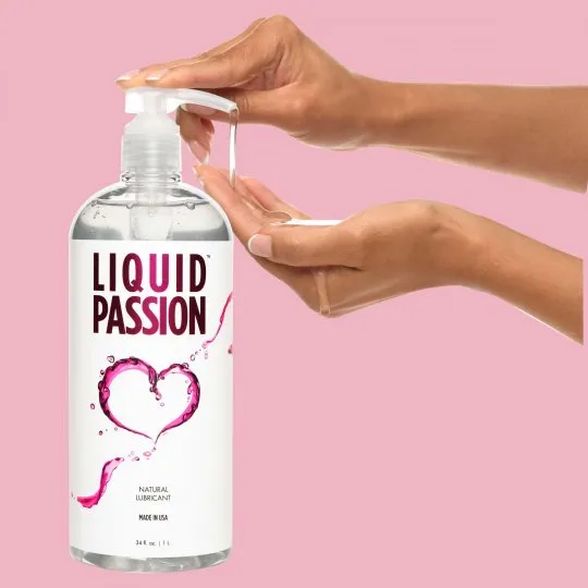 Passion Lubes Sexual Health Wellbeing Liquid Passion Natural Lubricant 34oz