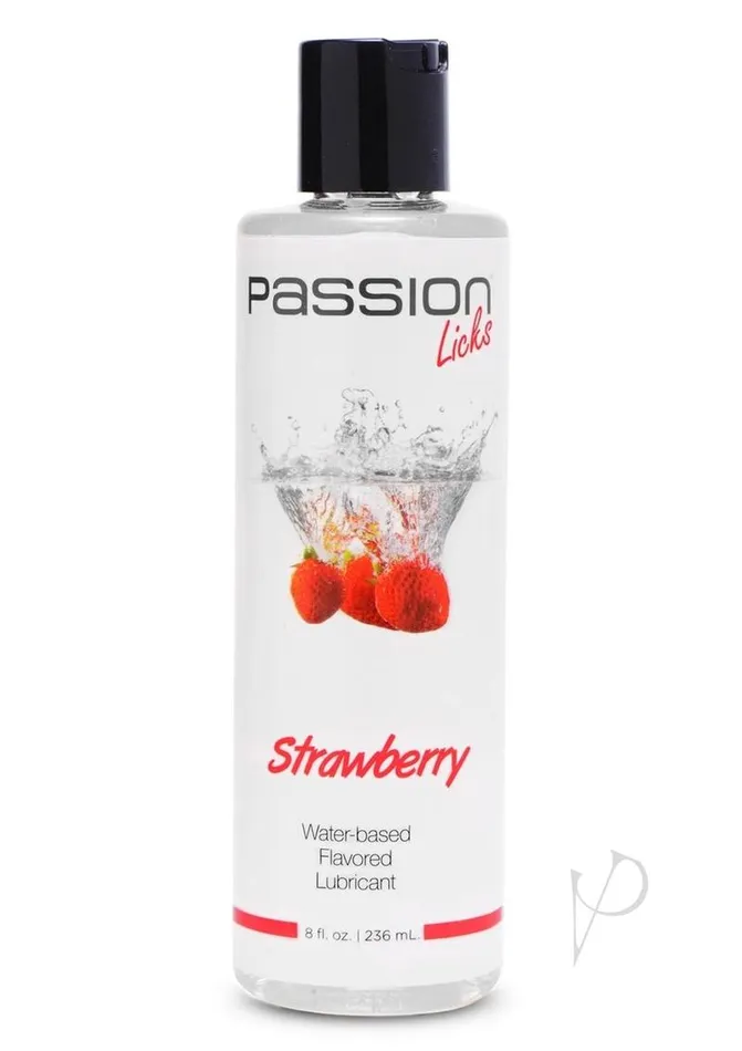 Passion Lubricants Passion Licks Strawberry Water Based Flavored Lubricant 8oz Passion Lubricants Passion Licks Strawberry Water Based Flavored Lubricant 8oz