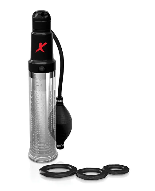 Pdx Elite Male Sex Toys PDX Elite SuckNPump Masturbator ClearBlack