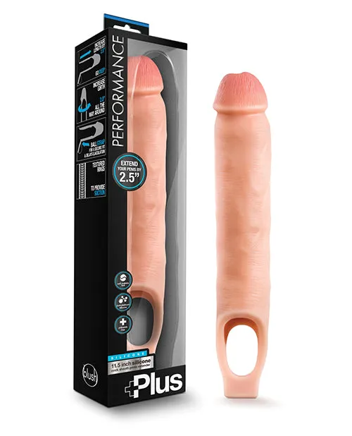 Performance Plus Male Sex Toys Performance Plus Silicone Cock Sheath Penis Extender 115in Vanilla