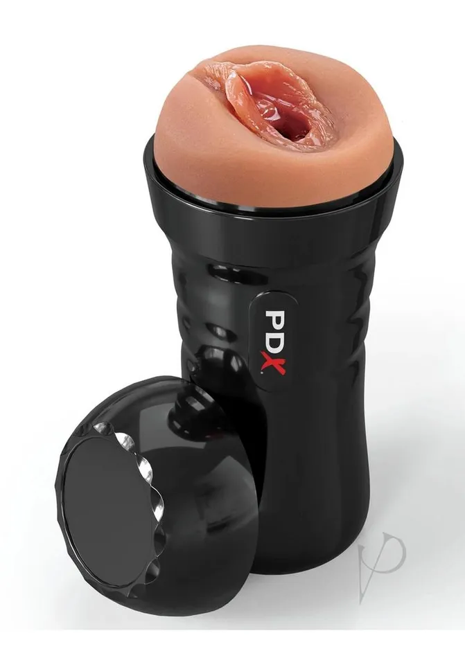 Pipedream Extreme Toyz Male Sex Toys PDX Extreme Wet Pussies Super Juicy Snatch Self Lubricating Stroker Caramel