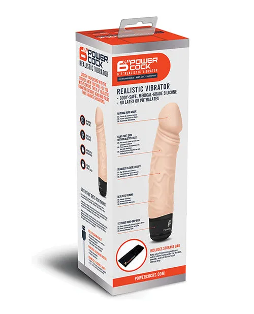 Powercocks Female Sex Toys Powercocks Silicone Rechargeable Realistic Vibrator 65in Vanilla Powercocks Female Sex Toys Powercocks Silicone Rechargeable Realistic Vibrator 65in Vanilla