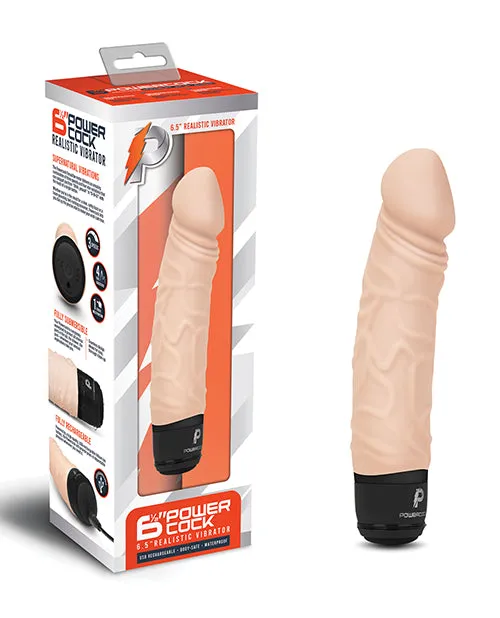Powercocks Female Sex Toys Powercocks Silicone Rechargeable Realistic Vibrator 65in Vanilla Powercocks Female Sex Toys Powercocks Silicone Rechargeable Realistic Vibrator 65in Vanilla