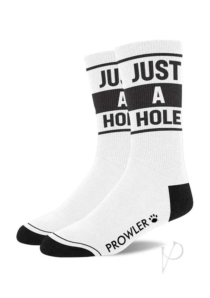 Prowler Red Anal Prowler RED JUST A HOLE Socks WhiteBlack
