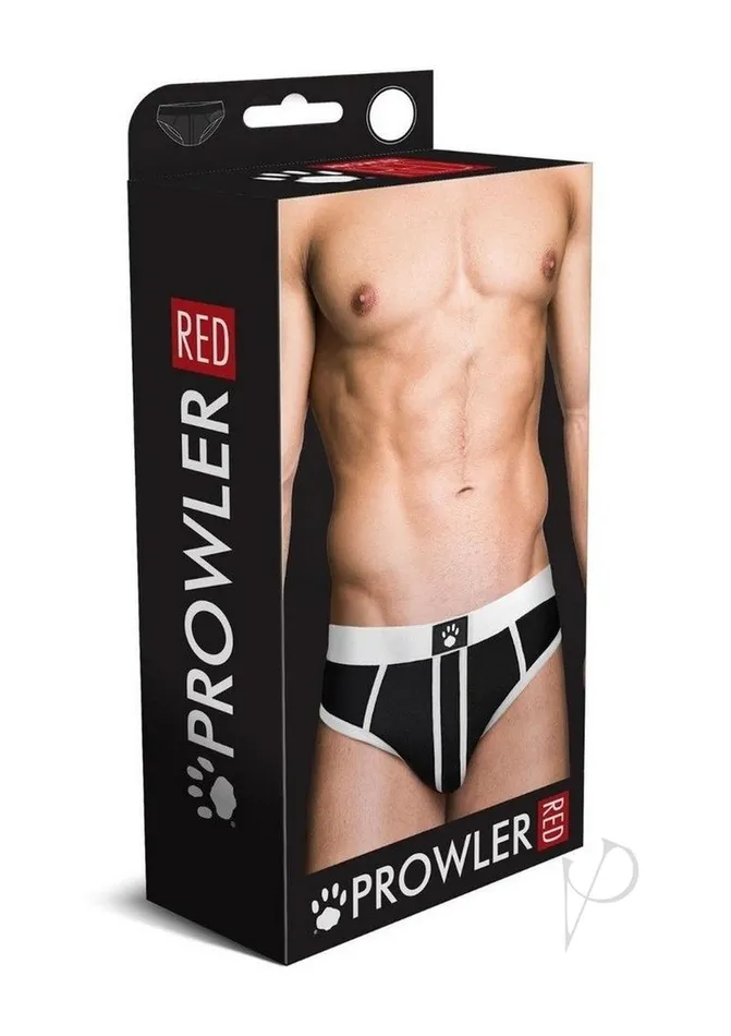 Prowler Red Prowler RED AssLess Brief Medium BlackWhite Anal