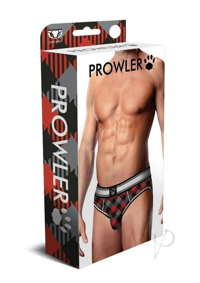 Prowler Tartan 1 Open Brief XXLarge BlackRed Prowler Anal