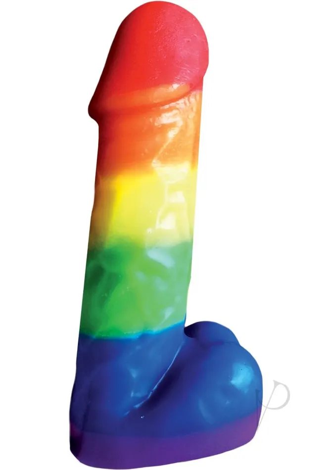 Rainbow Anal Rainbow Pecker Party Candle 75 Inch Multicolor