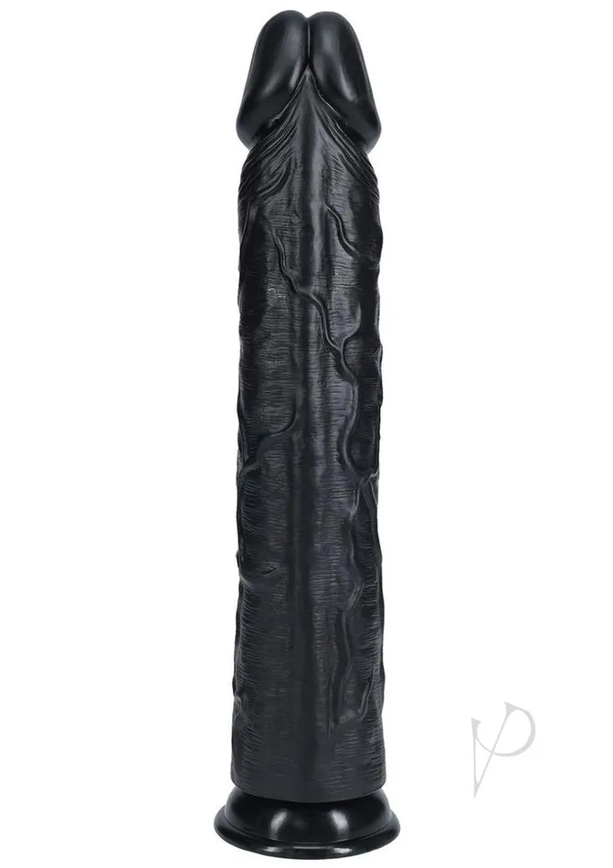 Real Rock Female Sex Toys RealRock Ultra Realistic Skin Extra Large Straight Dildo with Suction Cup 14in Black Real Rock Female Sex Toys RealRock Ultra Realistic Skin Extra Large Straight Dildo with Suction Cup 14in Black