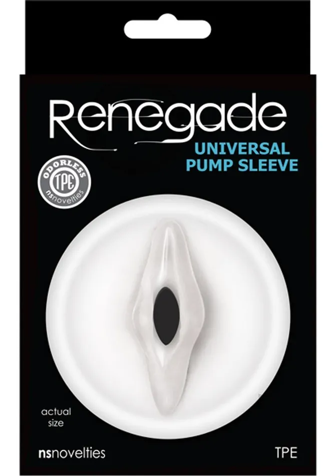 Renegade Male Sex Toys Renegade Universal Pump Sleeve Vagina Clear