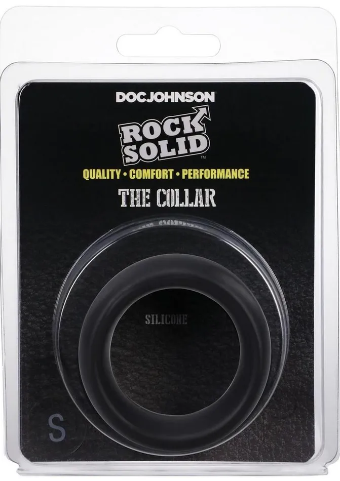 Rock Solid Male Sex Toys Rock Solid The Silicone Collar Cock Ring Small Black Rock Solid Male Sex Toys Rock Solid The Silicone Collar Cock Ring Small Black