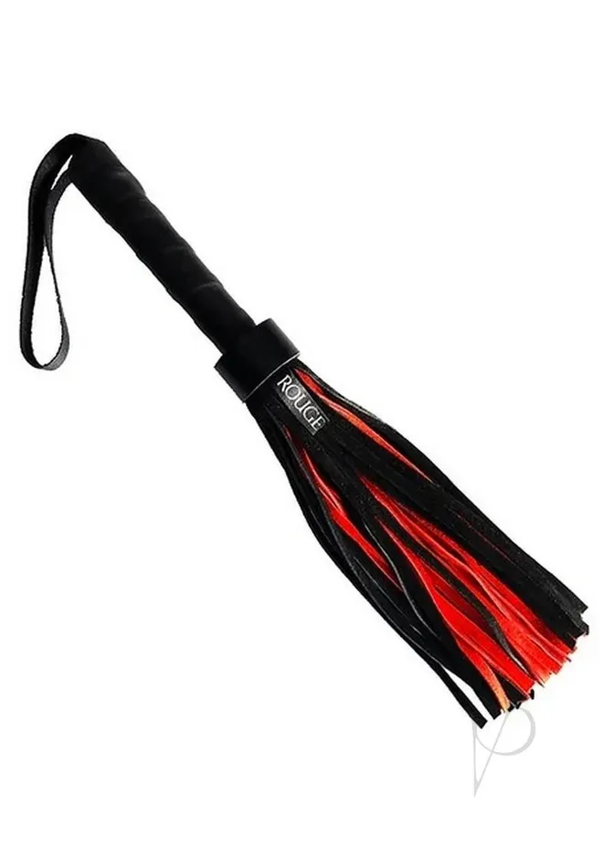 Rouge Anal Rouge Short Suede Flogger BlackRed