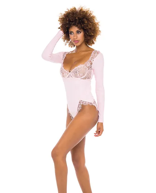 Rsvp By Oh La La Cheri Female Sex Toys Maria Ribbed Knit Lace Teddy Crystal Rose SM Rsvp By Oh La La Cheri Female Sex Toys Maria Ribbed Knit Lace Teddy Crystal Rose SM