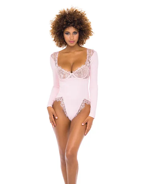 Rsvp By Oh La La Cheri Female Sex Toys Maria Ribbed Knit Lace Teddy Crystal Rose SM Rsvp By Oh La La Cheri Female Sex Toys Maria Ribbed Knit Lace Teddy Crystal Rose SM