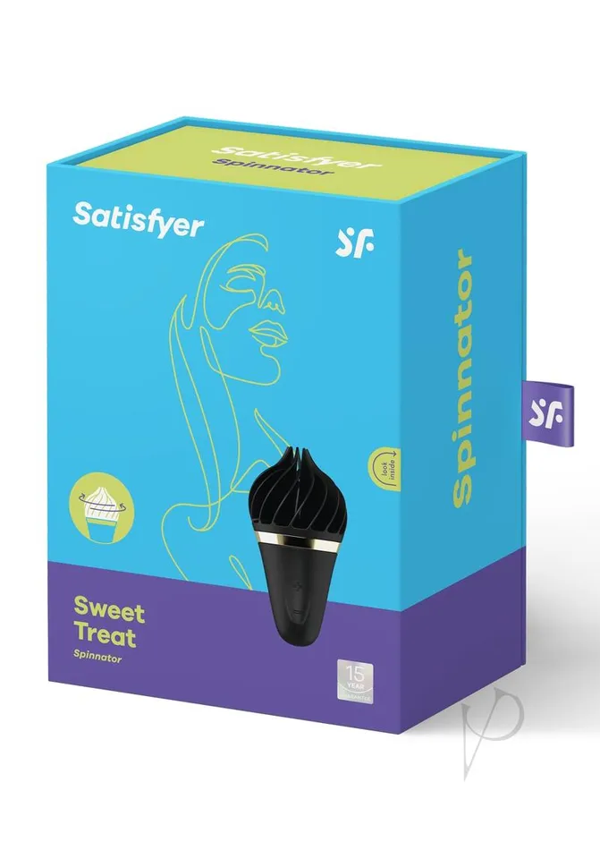 Satisfyer Vibrators Satisfyer Sweet Treat Silicone Clitoral Vibrator BlackGold Satisfyer Vibrators Satisfyer Sweet Treat Silicone Clitoral Vibrator BlackGold
