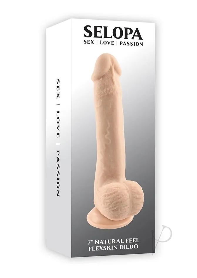 Selopa Natural Feel Flexskin Dildo 7in Vanilla Selopa Dildos