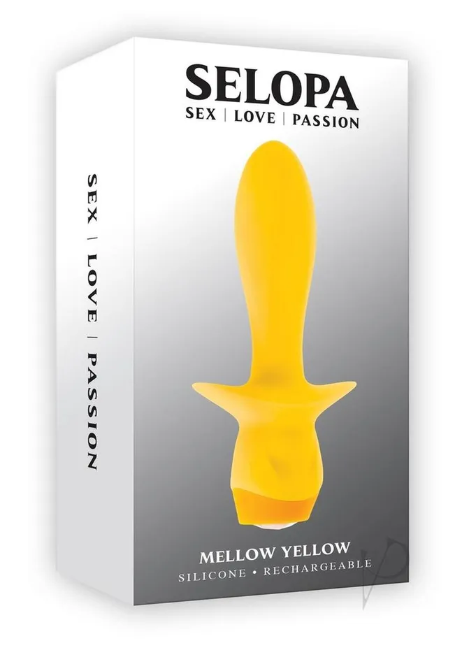 Selopa Selopa Mellow Yellow Rechargeable Silicone Vibrating Plug Yellow Anal Selopa Selopa Mellow Yellow Rechargeable Silicone Vibrating Plug Yellow Anal
