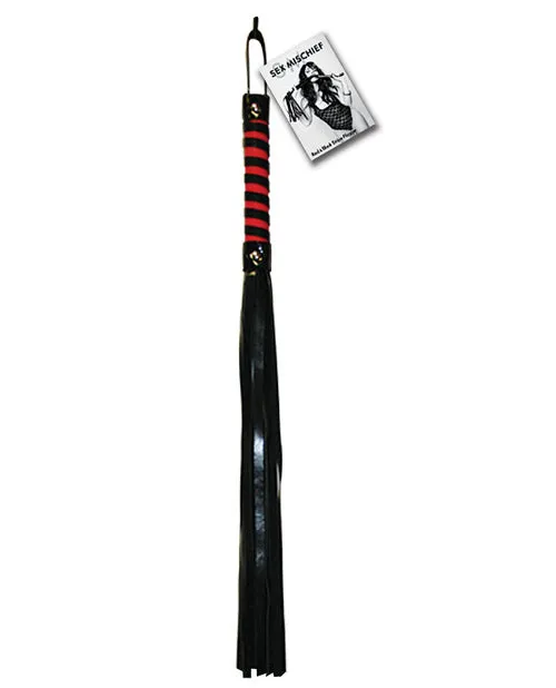 Sex And Mischief Anal Sex and Mischief Red and Black Stripe Flogger BlackRed Sex And Mischief Anal Sex and Mischief Red and Black Stripe Flogger BlackRed