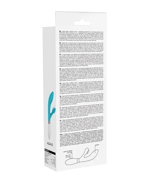 Shots Luminous Agave Silicone 10 Speed Rabbit Turquoise Luminous Vibrators Shots Luminous Agave Silicone 10 Speed Rabbit Turquoise Luminous Vibrators