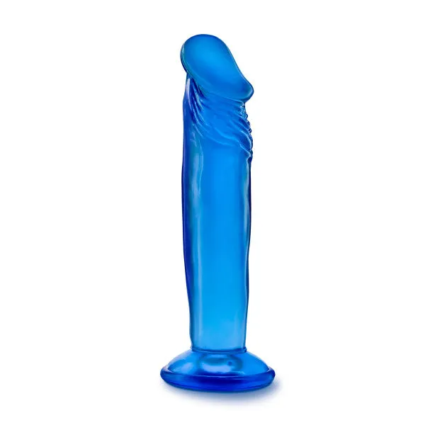 SimpleeDiscreet Dildos B Yours Sweet N Small 6in Dildo W Suction Cup Blue