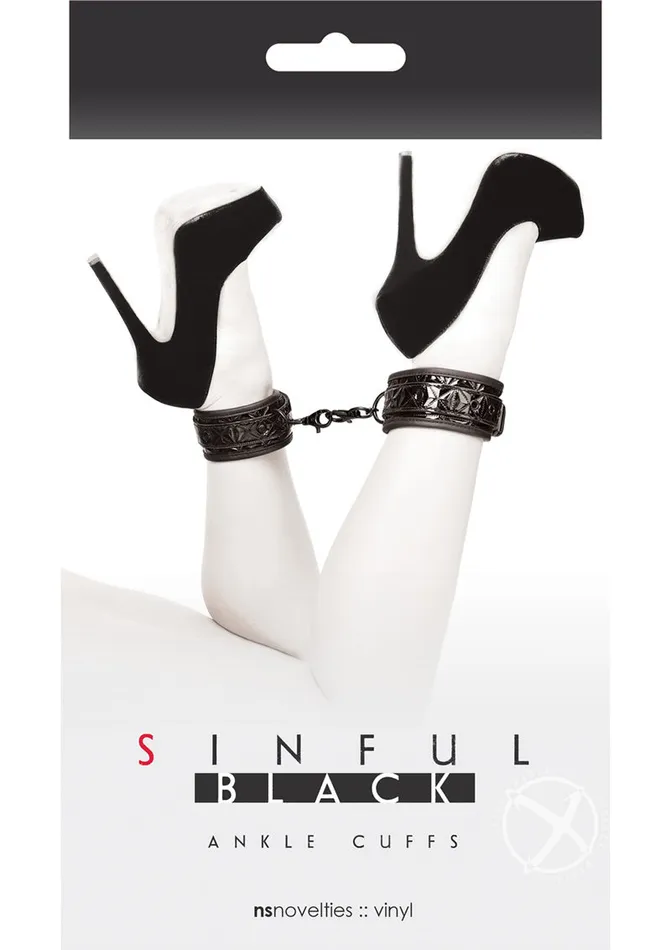 Sinful Anal Sinful Ankle Cuffs Black