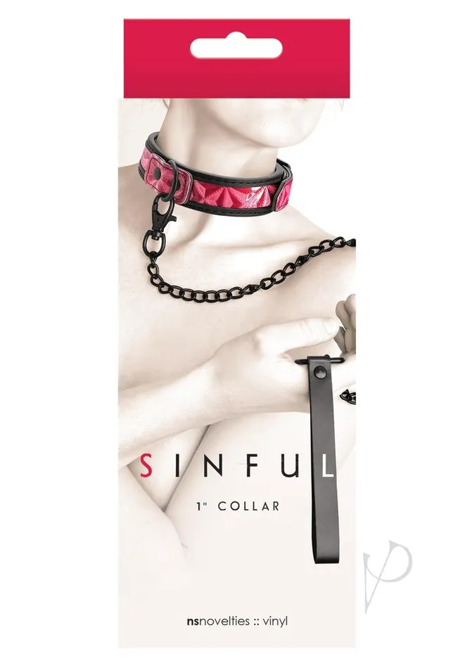 Sinful By Ns Novelties Vibrators Sinful 1in Collar Pink