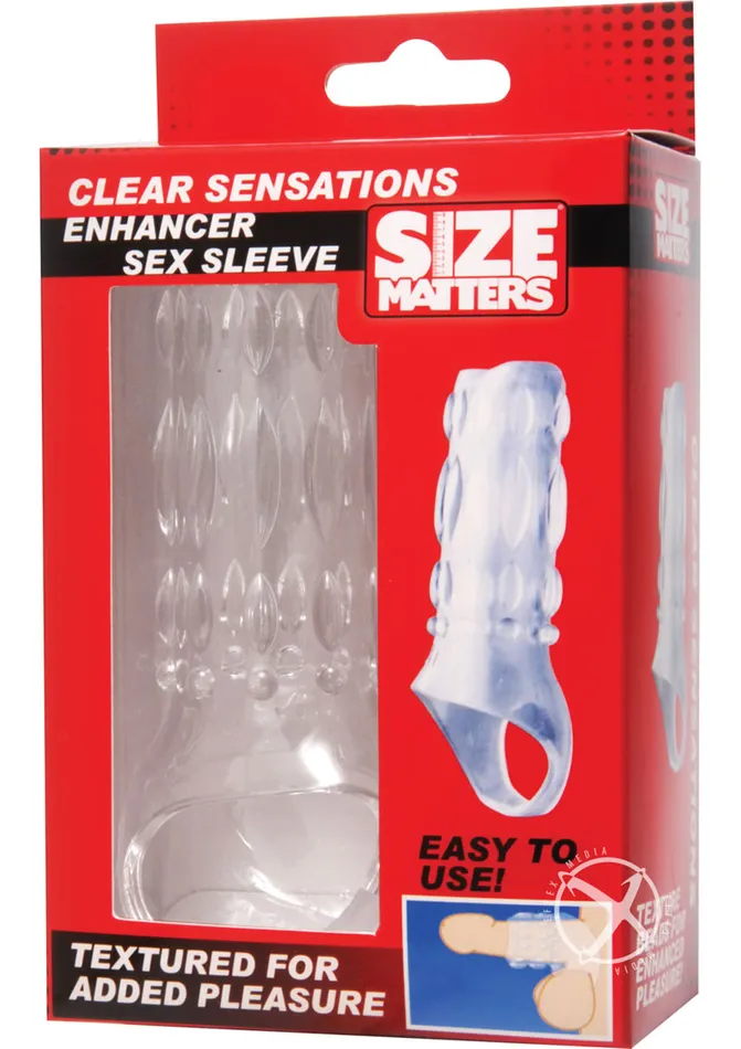 Size Matters Enhancer Sex Sleeve Clear Size Matters Male Sex Toys