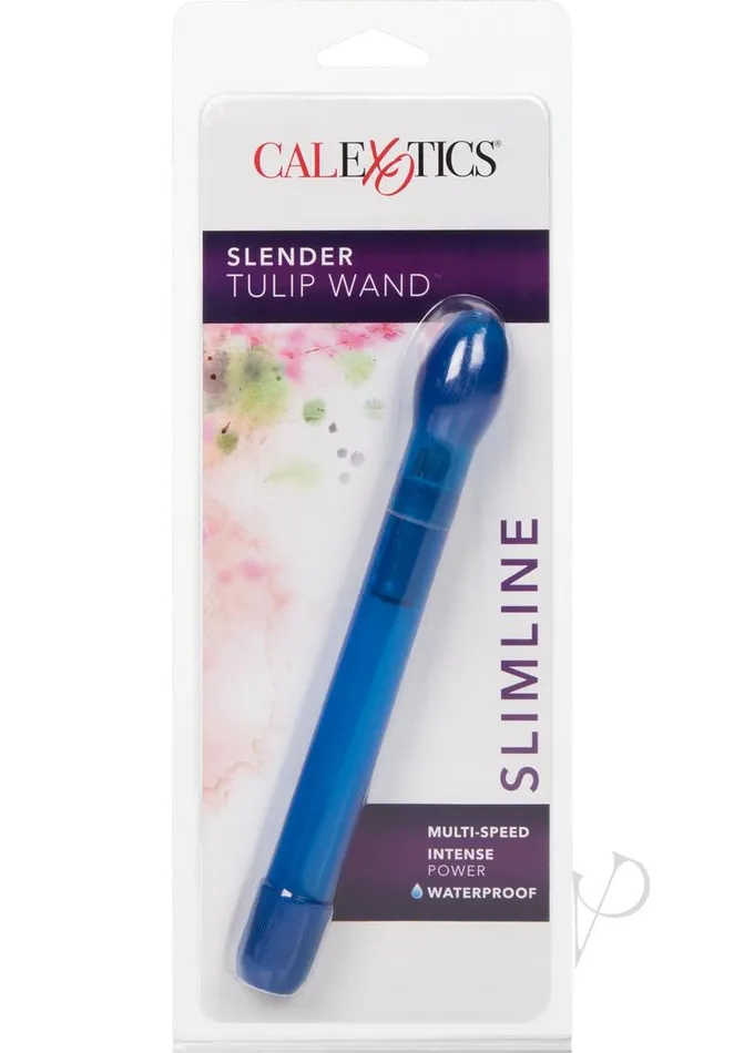 Slender Tulip Wand Vibrator Blue Hard Vibes Vibrators