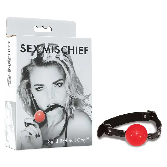 Sportsheets Couples Sex Mischief Solid Red Ball Gag