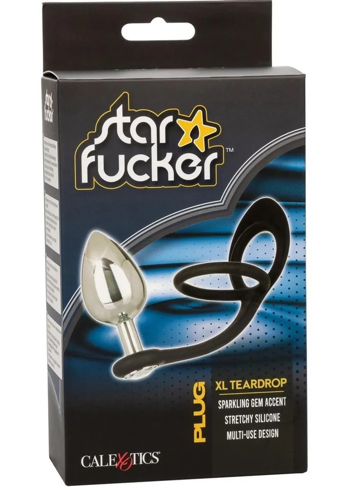 Star Fucker XL Teardrop Plug Silicone Dual Enhancer Black Star Fucker Anal Star Fucker XL Teardrop Plug Silicone Dual Enhancer Black Star Fucker Anal