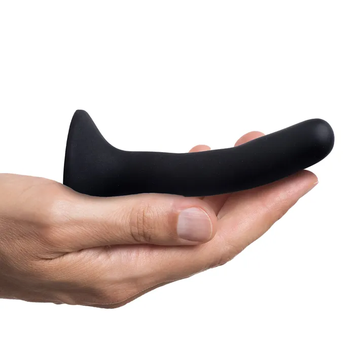 Strap U Anal Black Silicone Dildo Small