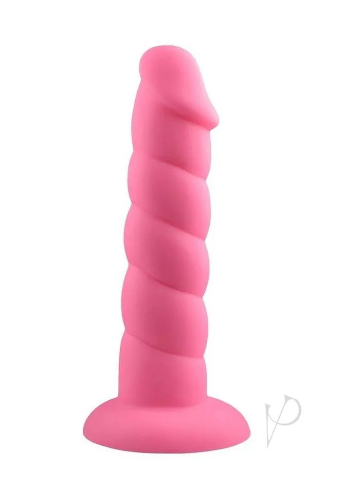 Suga Daddy Silicone Dildo 8in Pink Rock Candy Toys Dildos