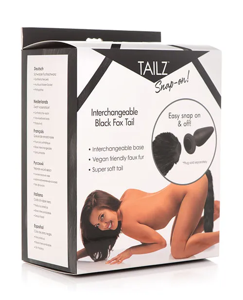Tailz Interchangeable Fox Tail Accessory Black Tailz Anal