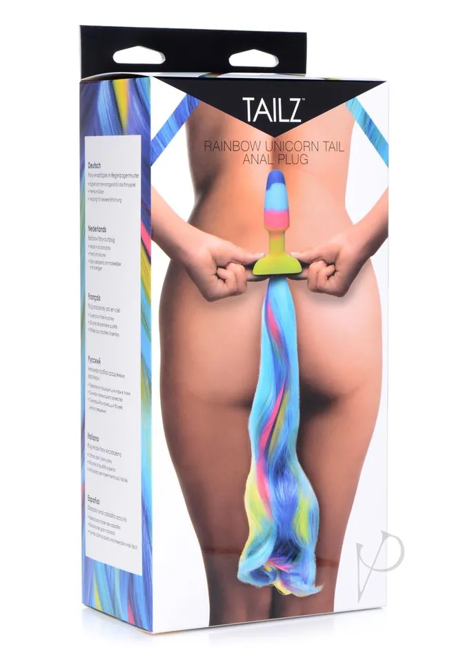 Tailz Male Sex Toys Tailz Unicorn Tail Anal Plug Multicolor