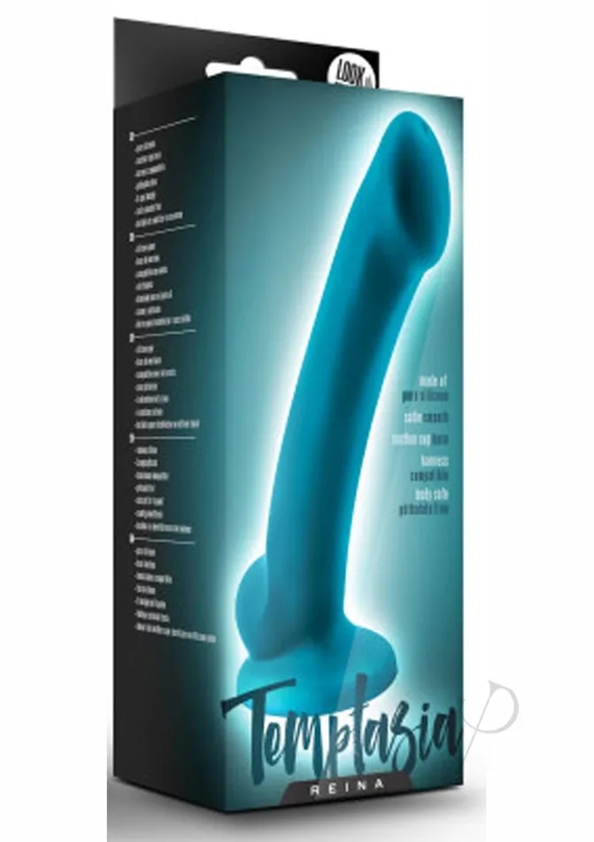 Temptasia Temptasia Reina Silicone Dildo 65in Teal Dildos