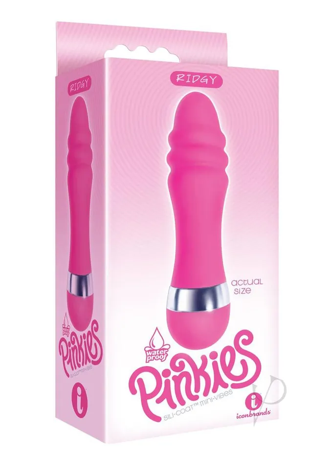 The 9s Pinkies Ridgy Silicone Mini Vibrator 45in Pink The 9s Female Sex Toys The 9s Pinkies Ridgy Silicone Mini Vibrator 45in Pink The 9s Female Sex Toys