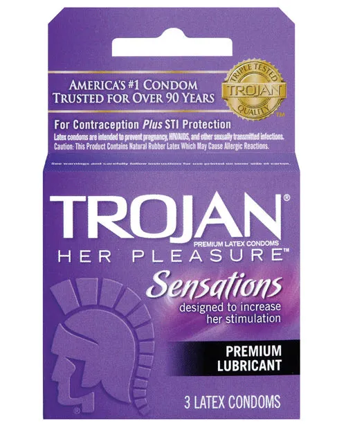 Trojan Female Sex Toys Trojan Her Pleasure Sensations Condom Lubricated 3 Pack Trojan Female Sex Toys Trojan Her Pleasure Sensations Condom Lubricated 3 Pack