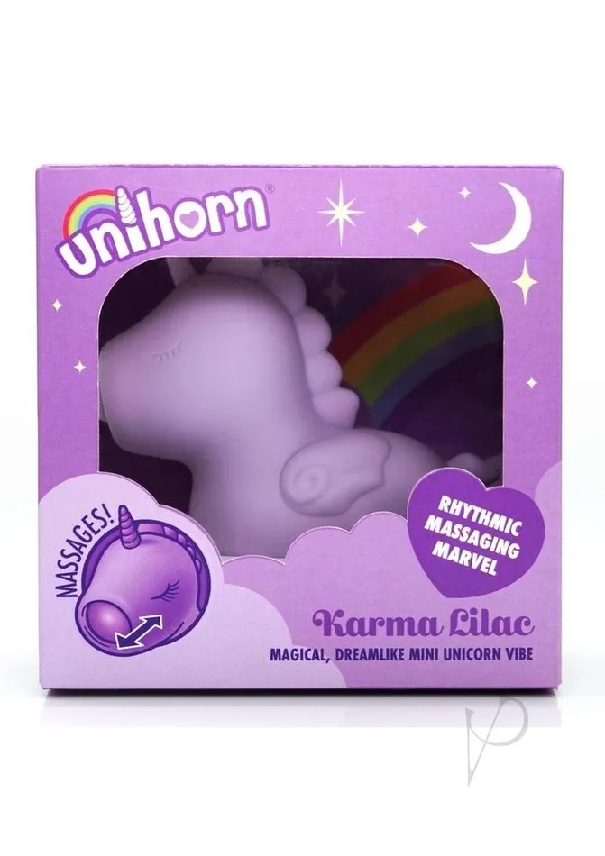 Unihorn Karma Lilac Rechargeable Silicone Clitoral Vibrator Lavender Unihorn Female Sex Toys Unihorn Karma Lilac Rechargeable Silicone Clitoral Vibrator Lavender Unihorn Female Sex Toys