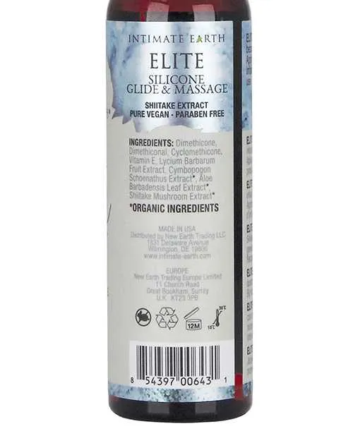 Vibrators Intimate Earth Velvet Touch Silicone Glide Lubricant 4oz Intimate Earth