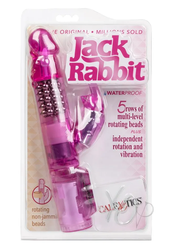 Vibrators Jack Rabbit Jack Rabbit Beaded Rabbit Vibrator Pink