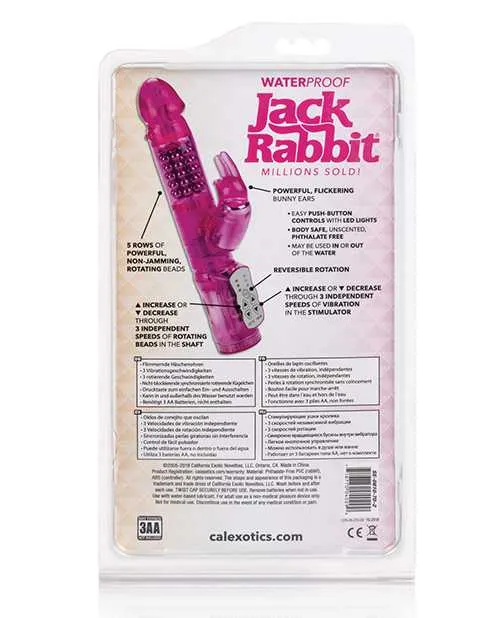 Vibrators Jack Rabbit Jack Rabbit Beaded Rabbit Vibrator Pink Vibrators Jack Rabbit Jack Rabbit Beaded Rabbit Vibrator Pink