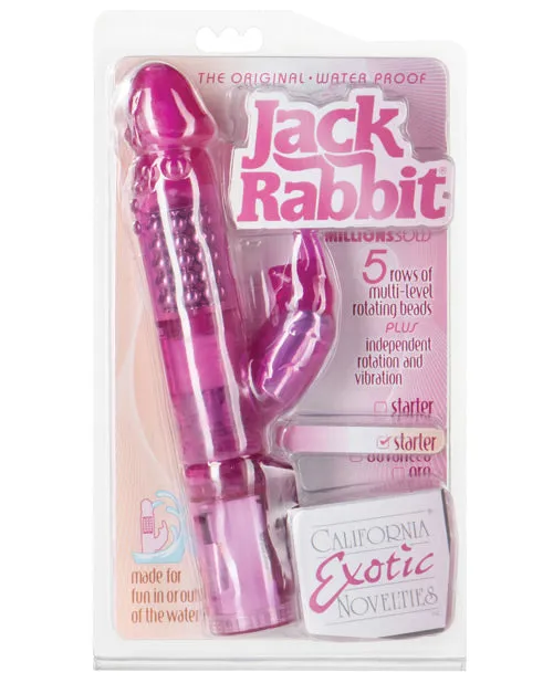 Vibrators Jack Rabbit Jack Rabbit Beaded Rabbit Vibrator Pink Vibrators Jack Rabbit Jack Rabbit Beaded Rabbit Vibrator Pink