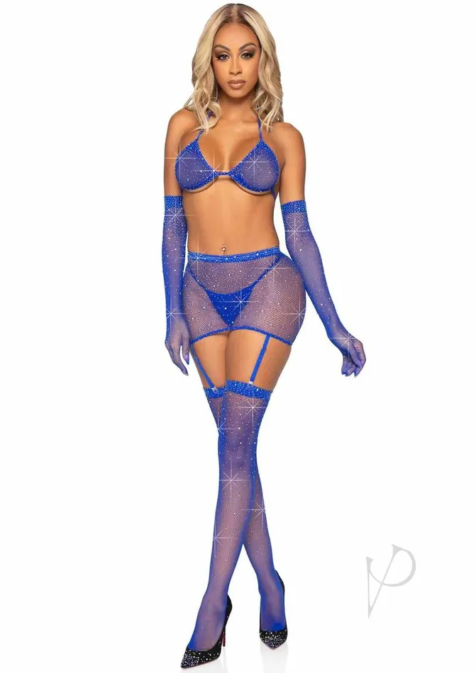 Vibrators Leg Avenue Leg Avenue Rhinestone Fishnet Garter Skirt Set with Bikini Top GString Gloves and Matching Stockings 5 pieces OS Blue Vibrators Leg Avenue Leg Avenue Rhinestone Fishnet Garter Skirt Set with Bikini Top GString Gloves and Matching Stockings 5 pieces OS Blue