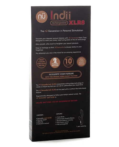 Vibrators Nu Sensuelle Nu Sensuelle Indii Rabbit XLR8 Turbo Boost Electric Blue Vibrators Nu Sensuelle Nu Sensuelle Indii Rabbit XLR8 Turbo Boost Electric Blue