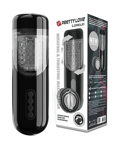 Vibrators Pretty Love Pretty Love Lorelei Rotating Thrusting Masturbator Black Vibrators Pretty Love Pretty Love Lorelei Rotating Thrusting Masturbator Black