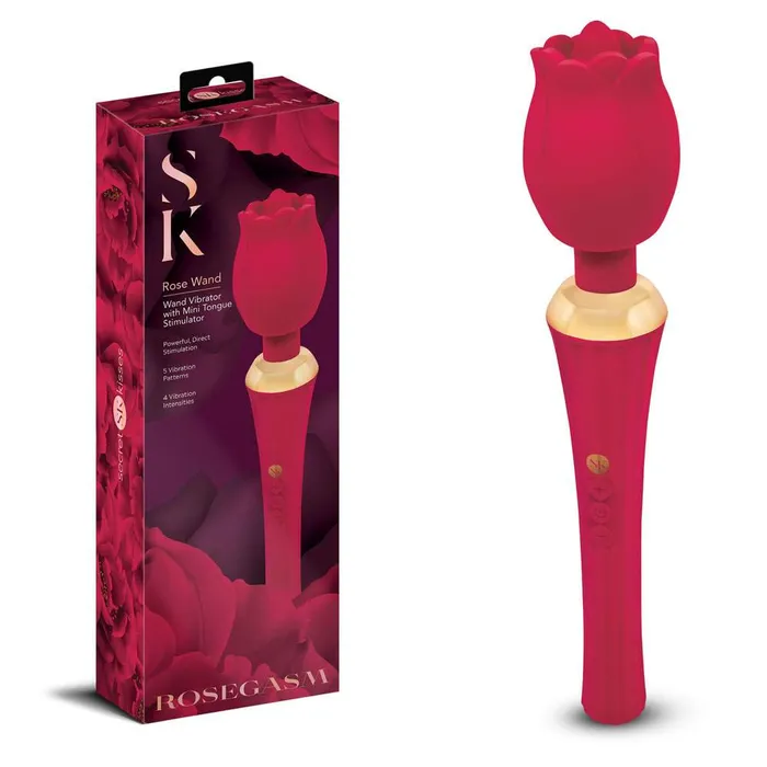 Vibrators Secret Kisses Secret Kisses Rosegasm Rose Wand