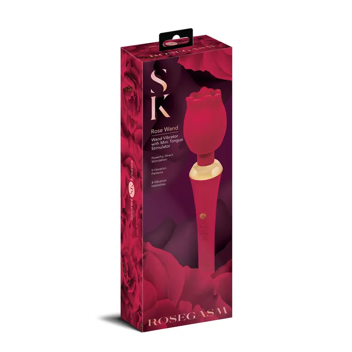 Vibrators Secret Kisses Secret Kisses Rosegasm Rose Wand