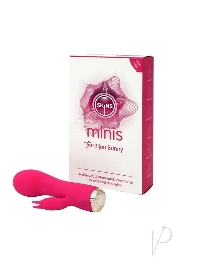 Vibrators Skins Skins Minis The Bijou Bunny Silicone Vibrator WhitePink Vibrators Skins Skins Minis The Bijou Bunny Silicone Vibrator WhitePink