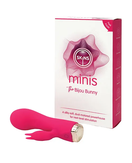 Vibrators Skins Skins Minis The Bijou Bunny Silicone Vibrator WhitePink Vibrators Skins Skins Minis The Bijou Bunny Silicone Vibrator WhitePink